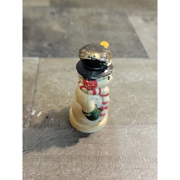 1987 vintage snowman broom happy smiling Xmas figurine decor - Picture 3 of 6